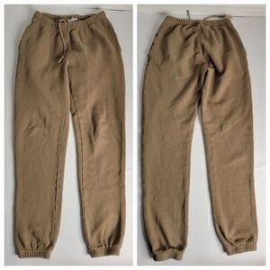 Good American Sz 1 Joggers High Rise Tan Small